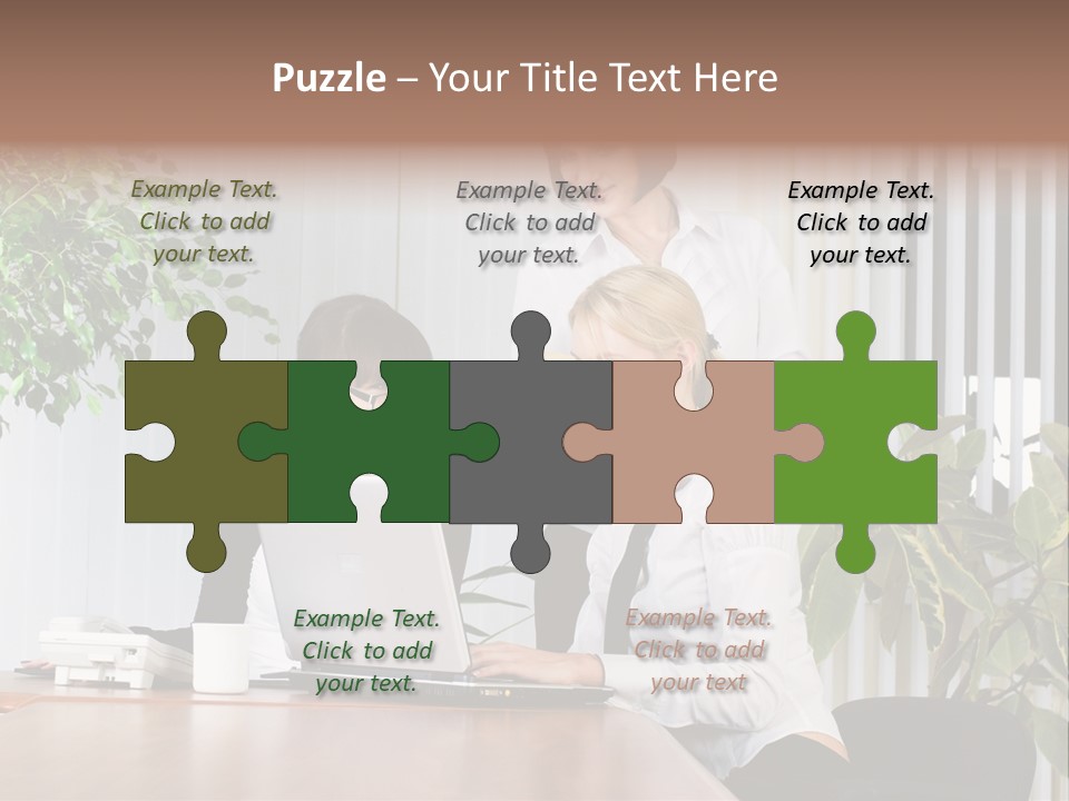 White Color Table PowerPoint Template