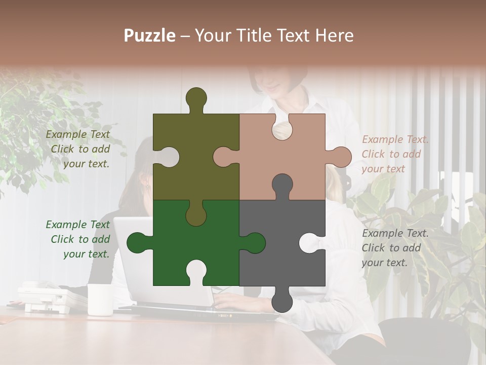 White Color Table PowerPoint Template