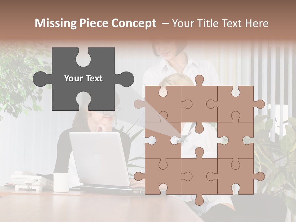 White Color Table PowerPoint Template