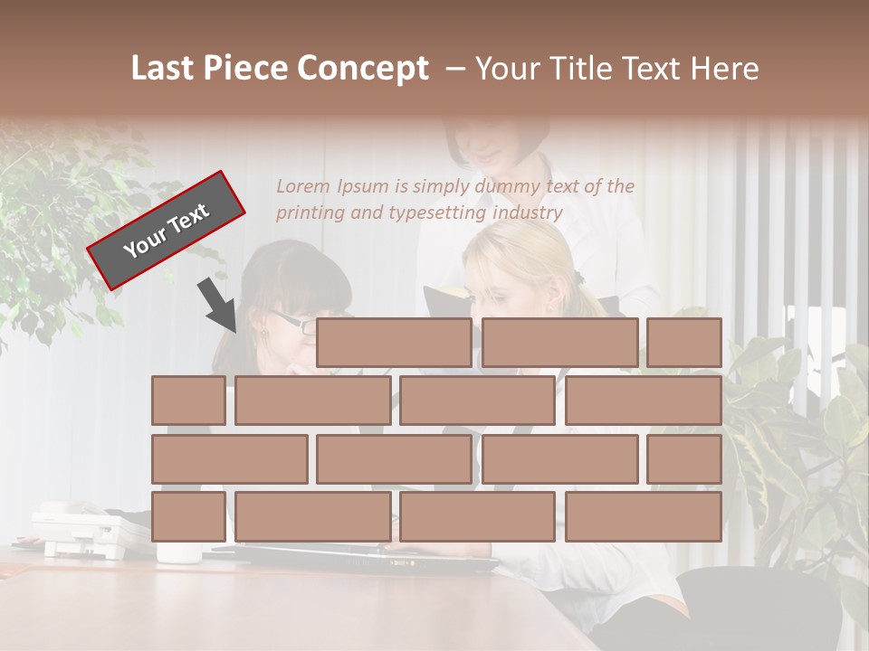 White Color Table PowerPoint Template