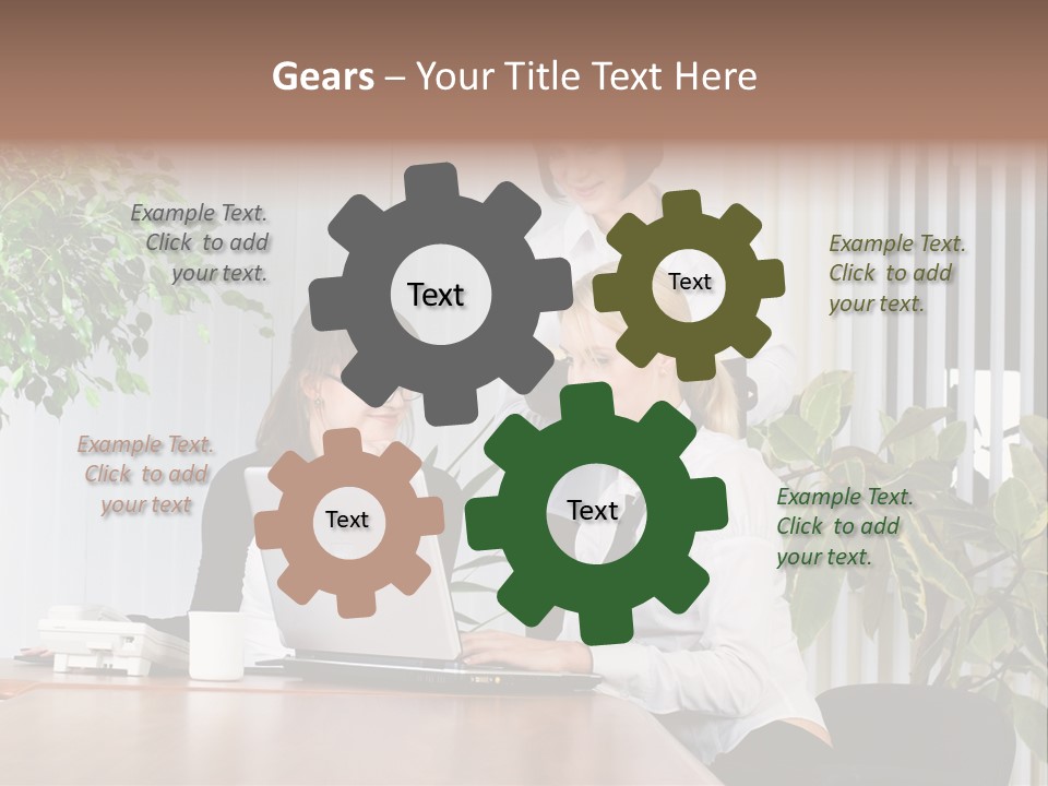 White Color Table PowerPoint Template