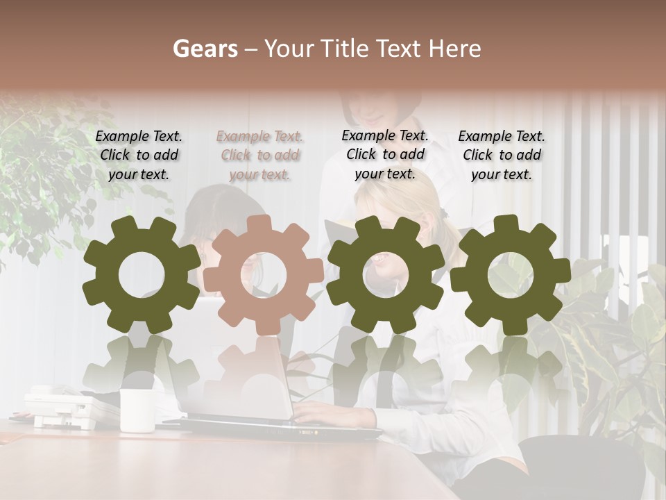 White Color Table PowerPoint Template