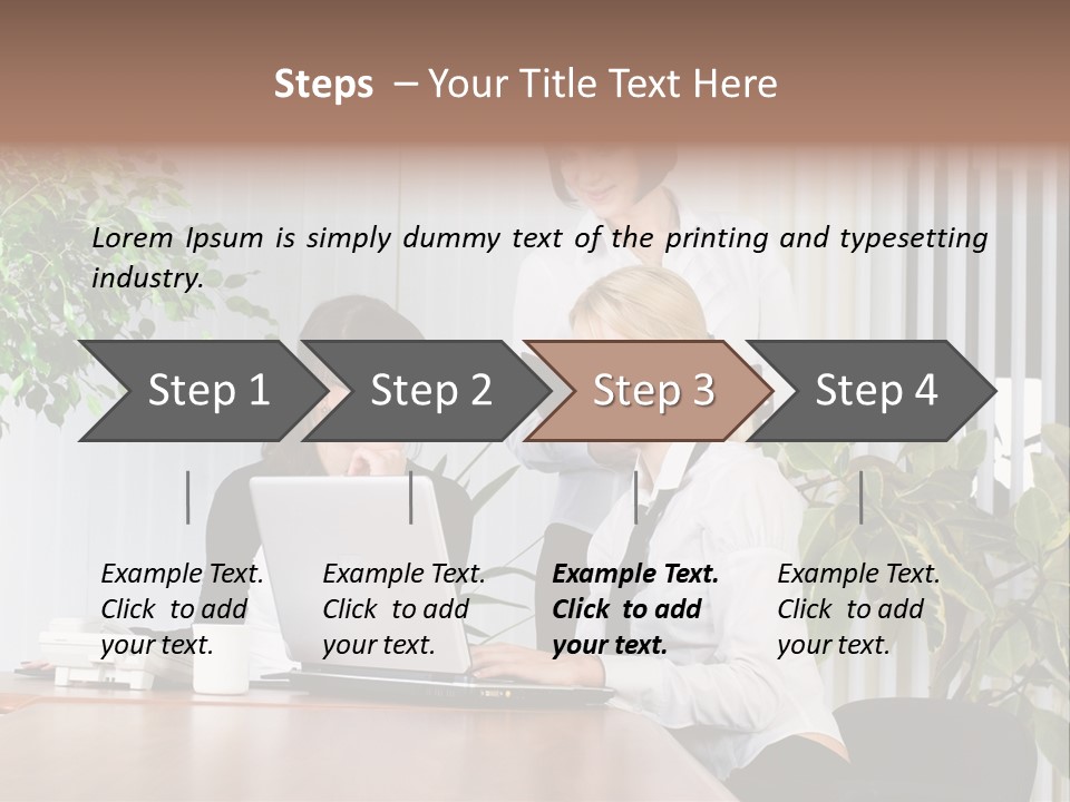 White Color Table PowerPoint Template