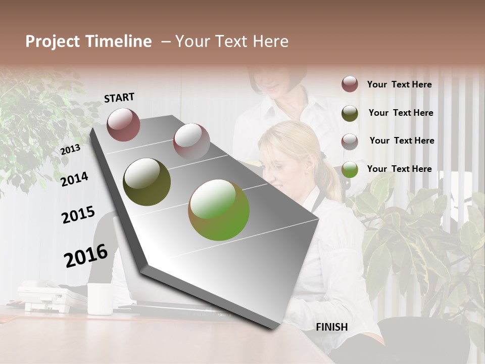 White Color Table PowerPoint Template