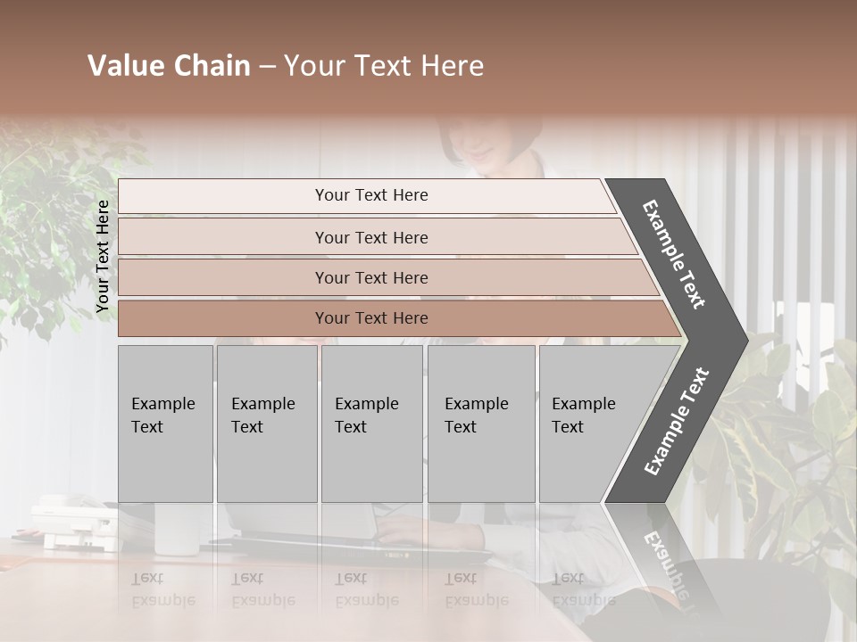 White Color Table PowerPoint Template