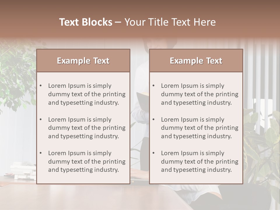 White Color Table PowerPoint Template
