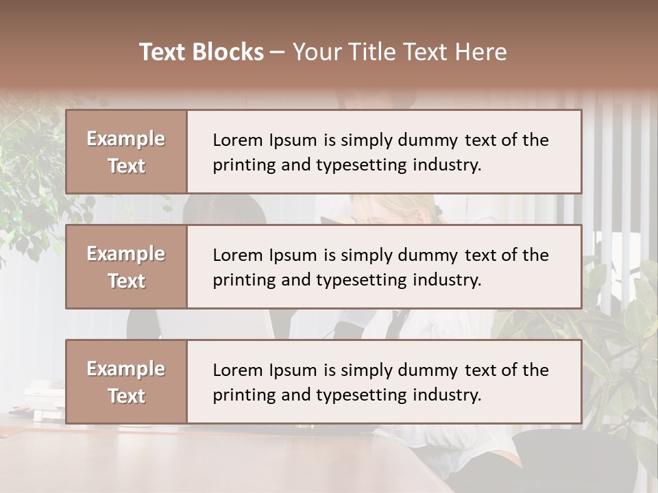 White Color Table PowerPoint Template