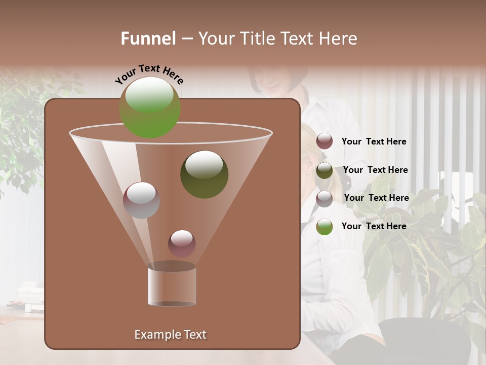 White Color Table PowerPoint Template
