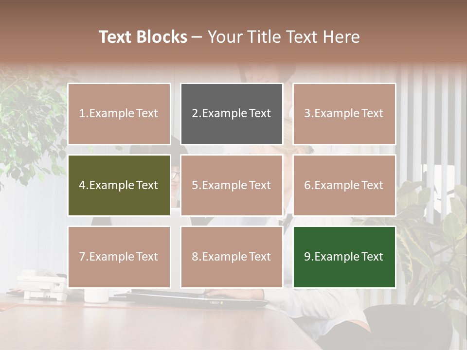 White Color Table PowerPoint Template
