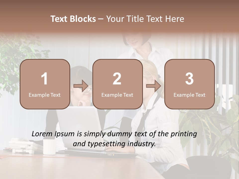 White Color Table PowerPoint Template