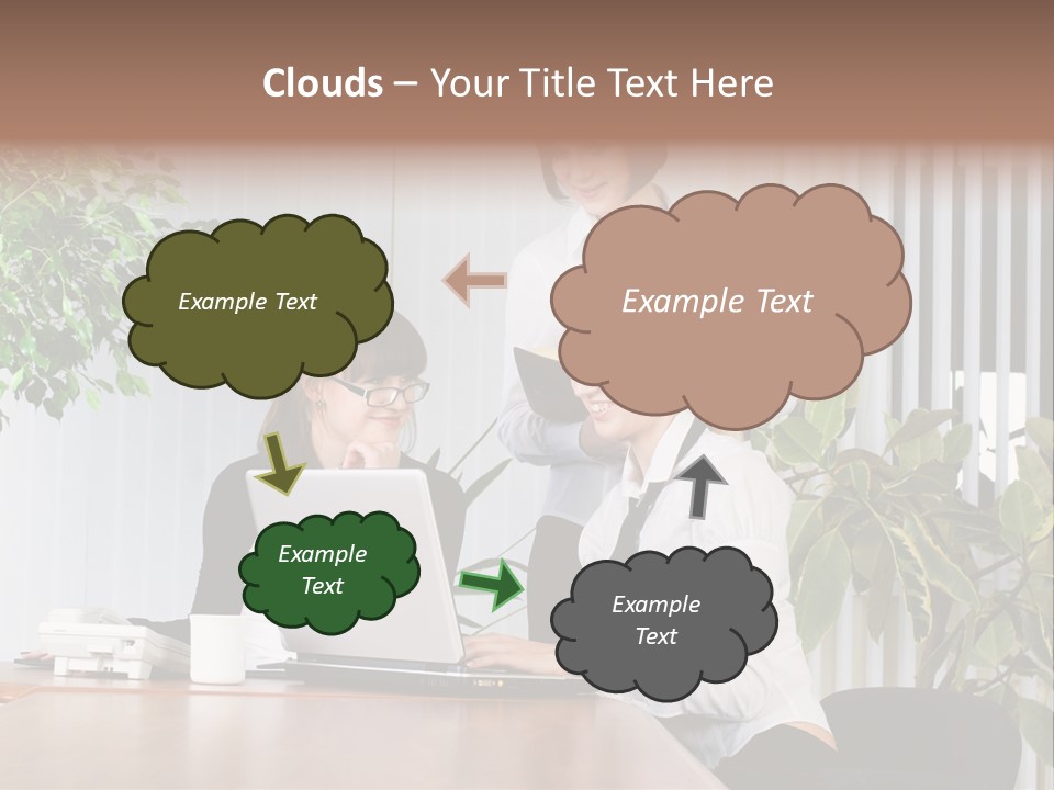 White Color Table PowerPoint Template
