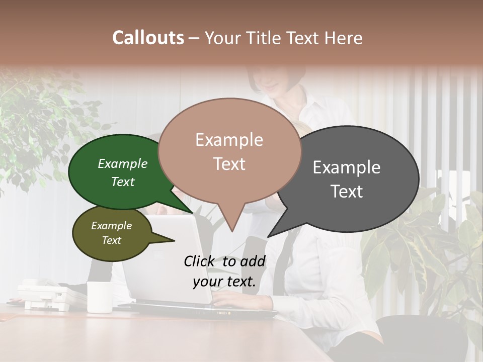 White Color Table PowerPoint Template