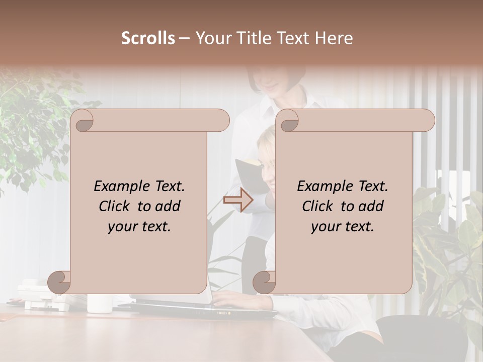 White Color Table PowerPoint Template