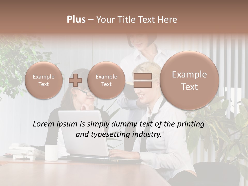 White Color Table PowerPoint Template