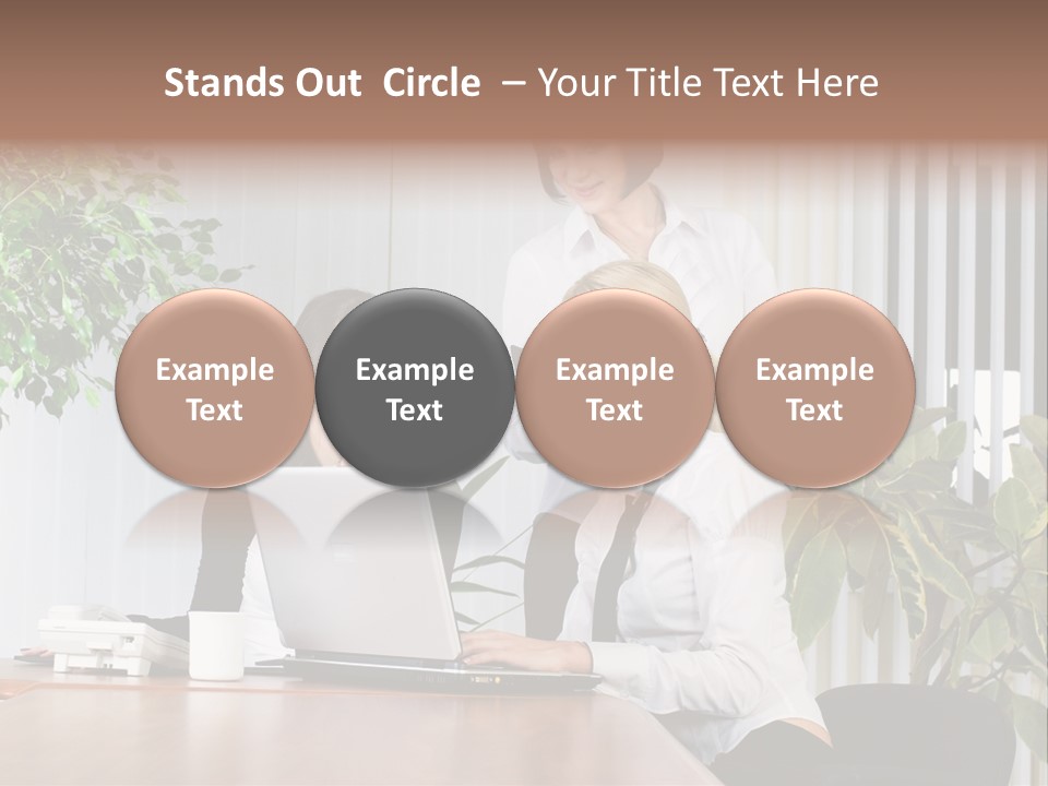 White Color Table PowerPoint Template