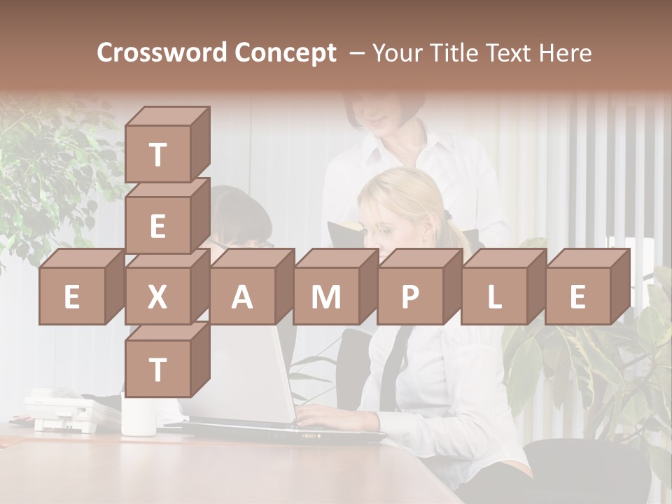 White Color Table PowerPoint Template