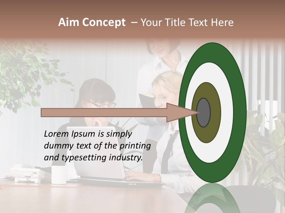 White Color Table PowerPoint Template