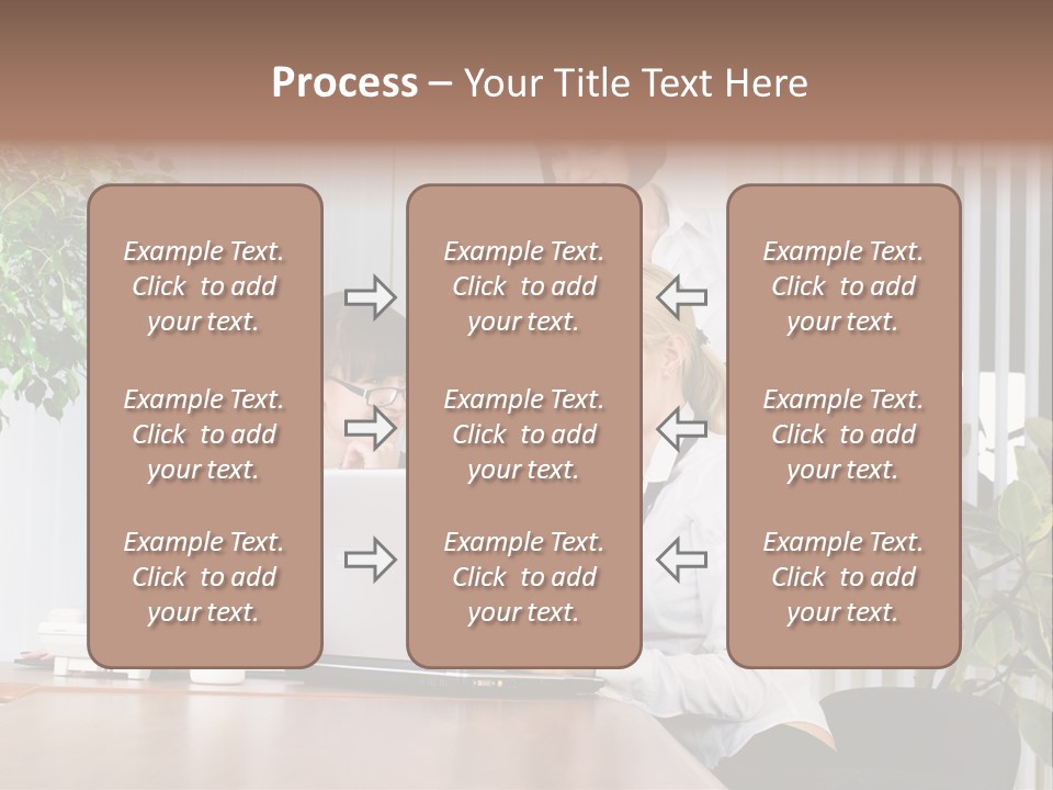 White Color Table PowerPoint Template