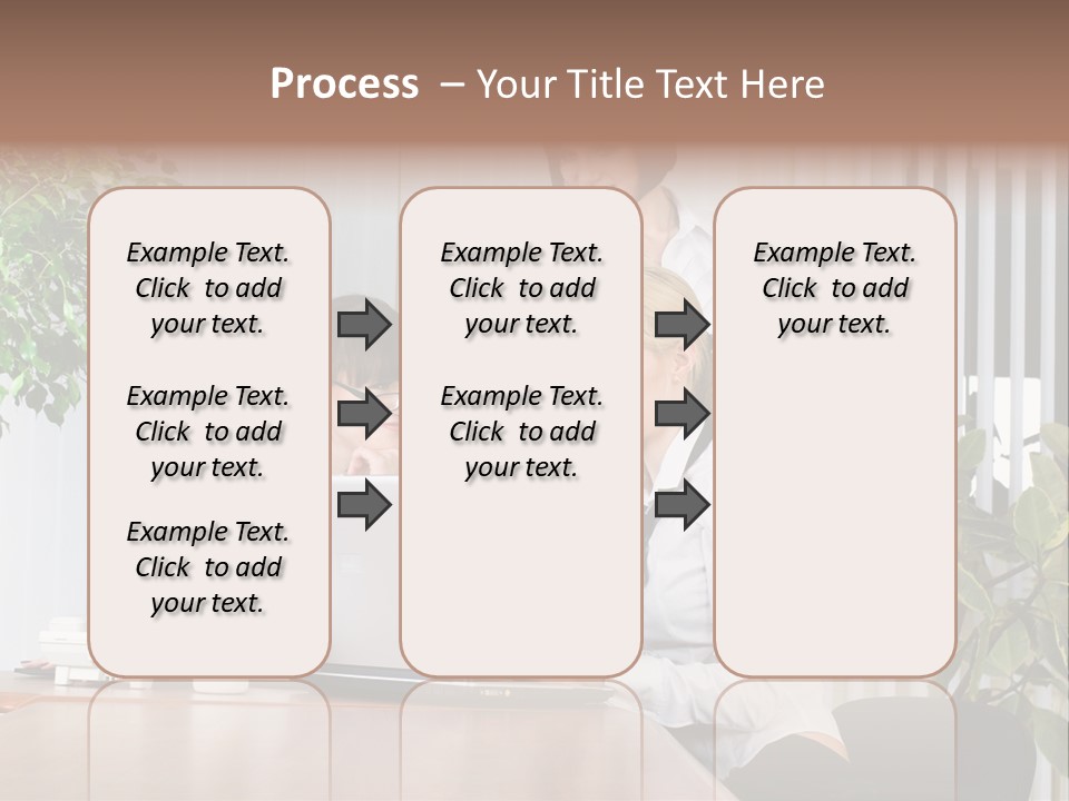 White Color Table PowerPoint Template