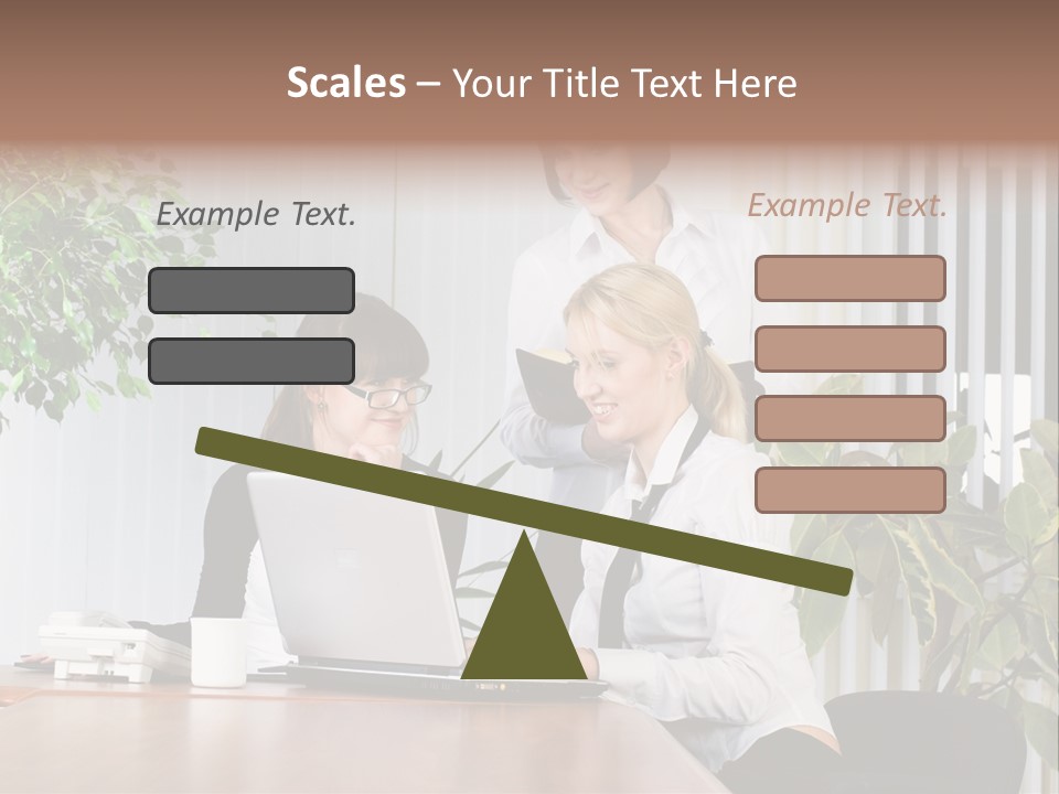White Color Table PowerPoint Template