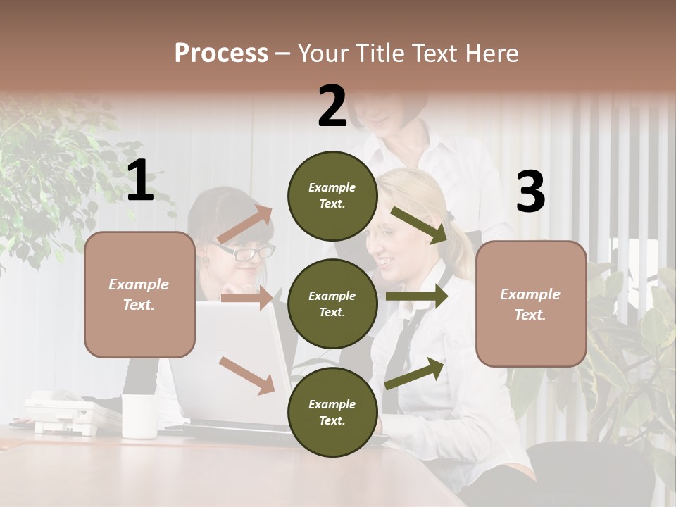 White Color Table PowerPoint Template