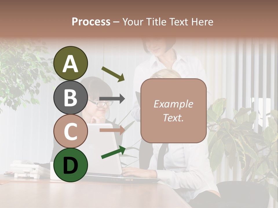 White Color Table PowerPoint Template