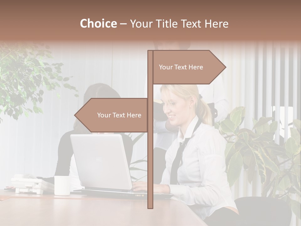 White Color Table PowerPoint Template
