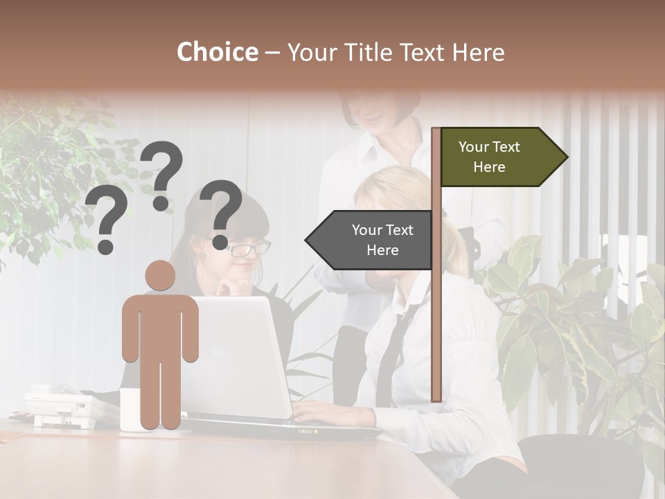 White Color Table PowerPoint Template