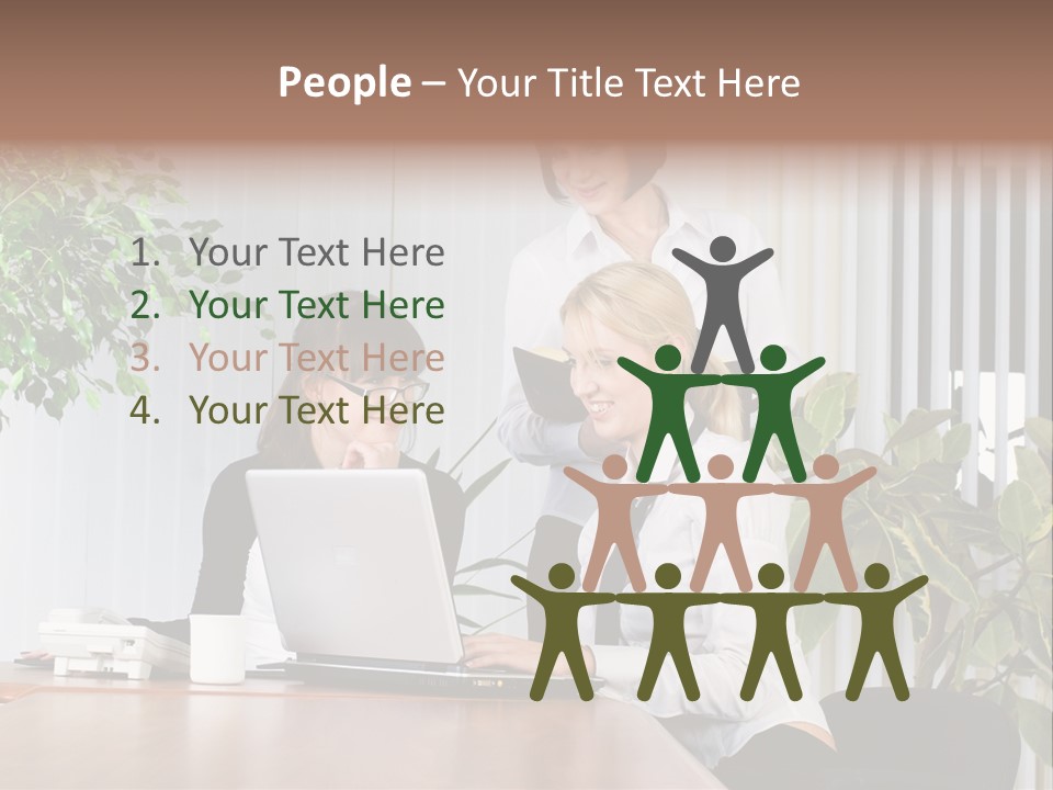 White Color Table PowerPoint Template