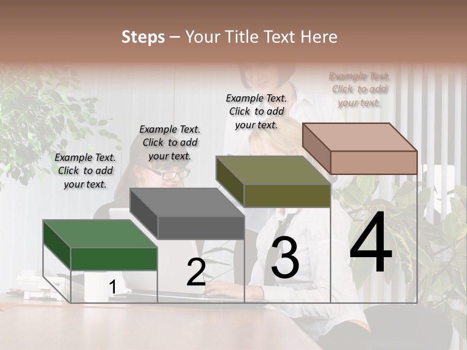 White Color Table PowerPoint Template