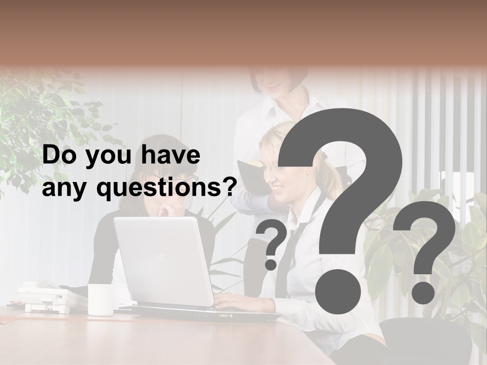 White Color Table PowerPoint Template