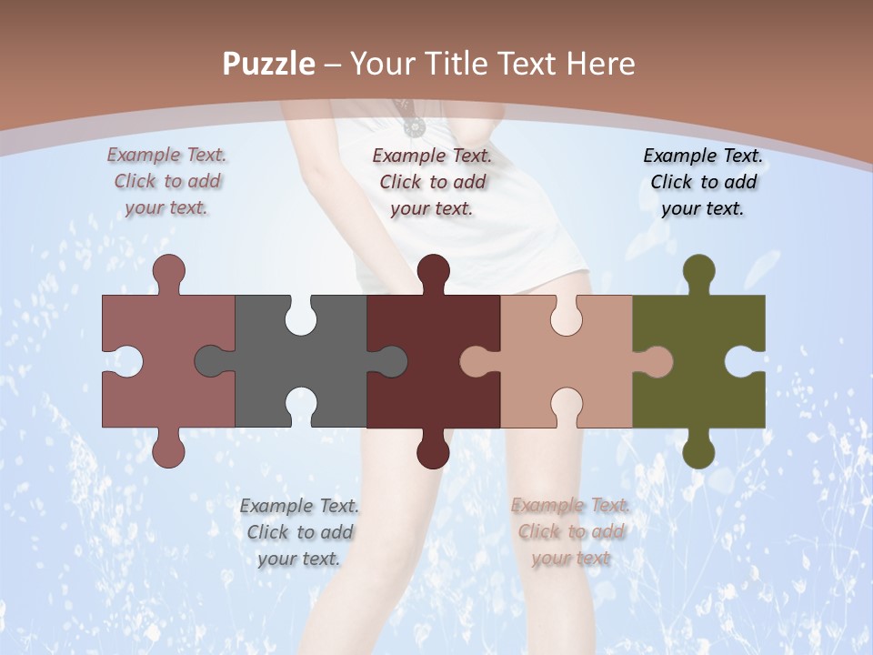 Female Underwear PowerPoint Template