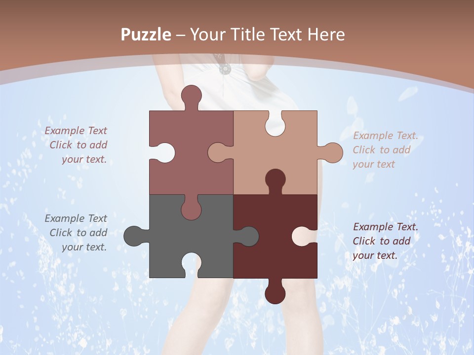 Female Underwear PowerPoint Template