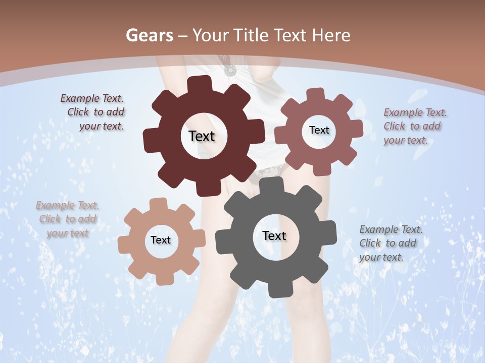 Female Underwear PowerPoint Template