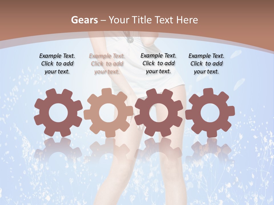 Female Underwear PowerPoint Template