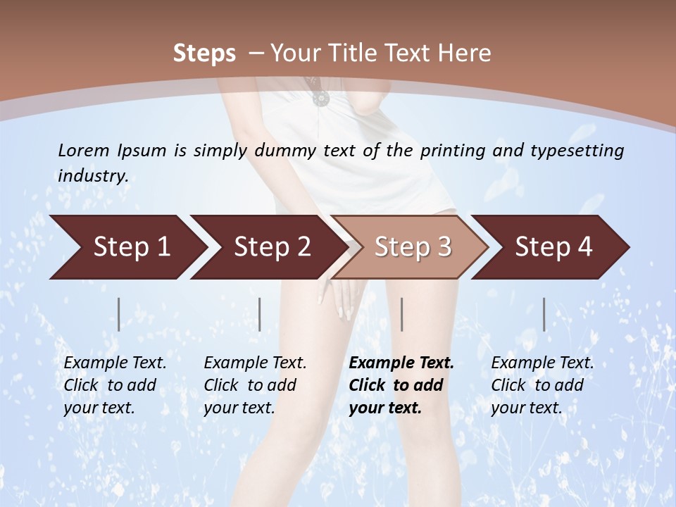 Female Underwear PowerPoint Template