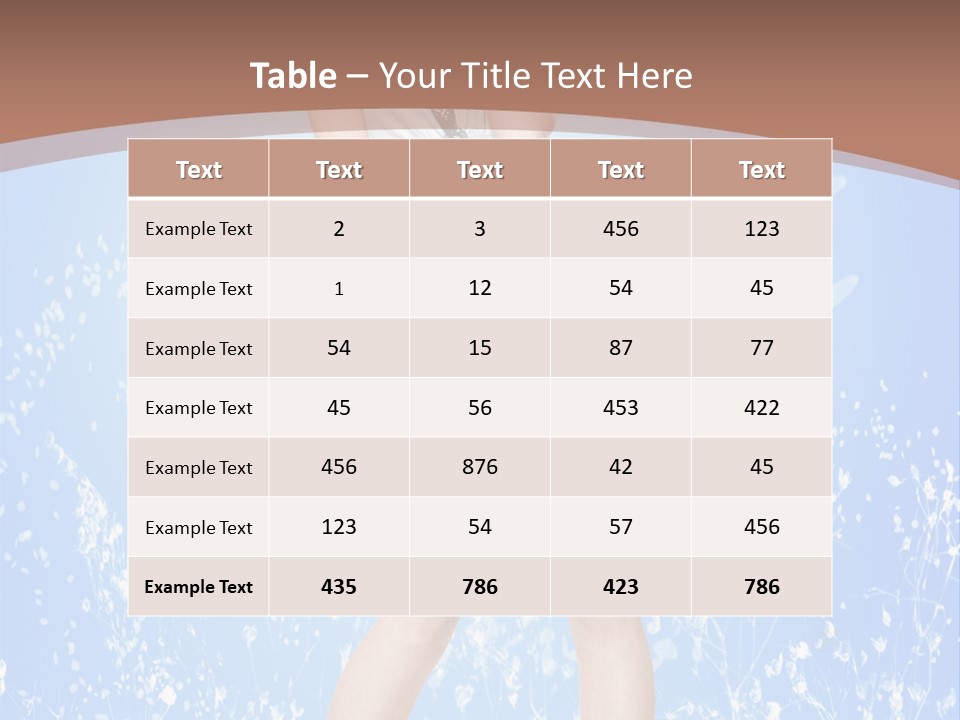 Female Underwear PowerPoint Template