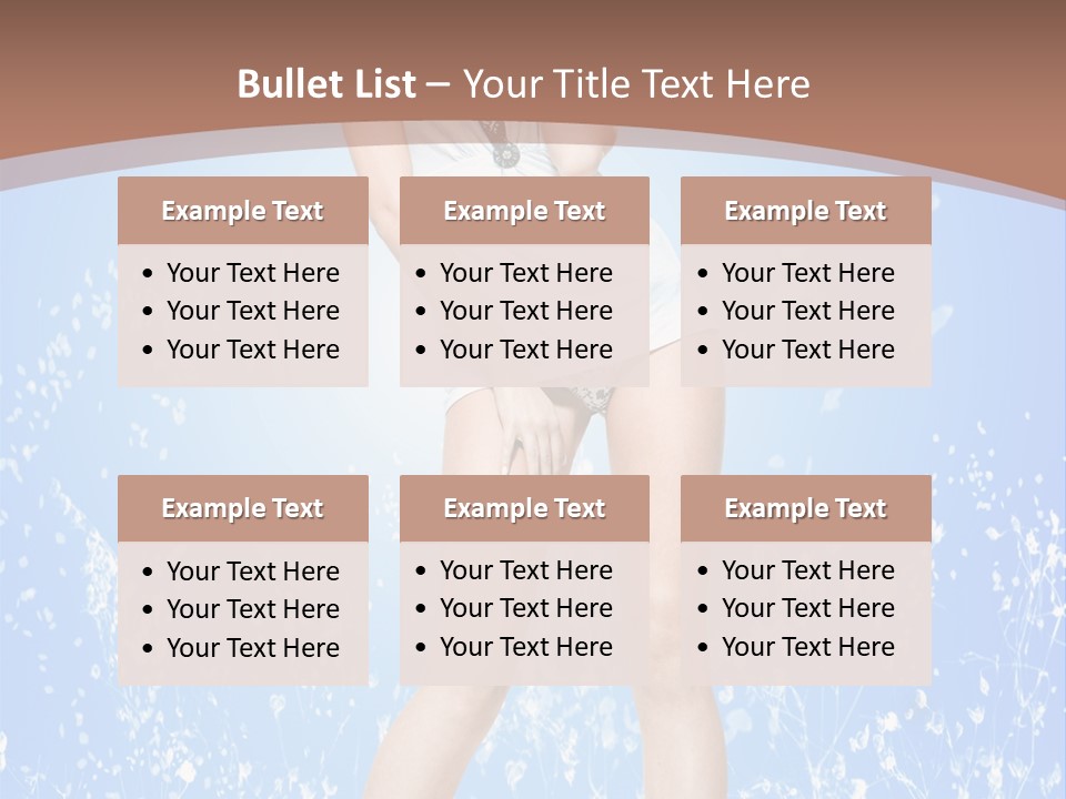 Female Underwear PowerPoint Template