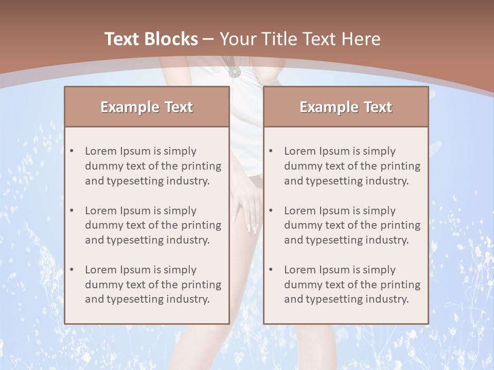 Female Underwear PowerPoint Template