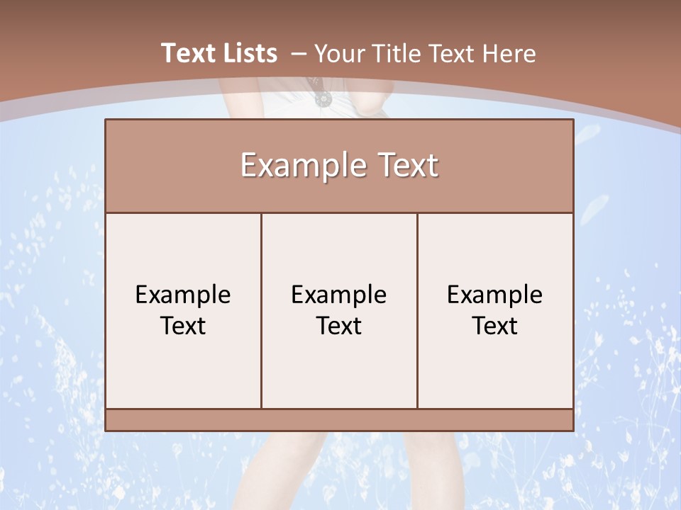 Female Underwear PowerPoint Template