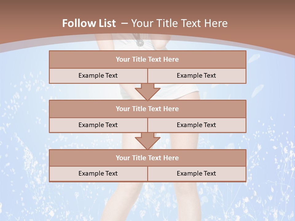 Female Underwear PowerPoint Template