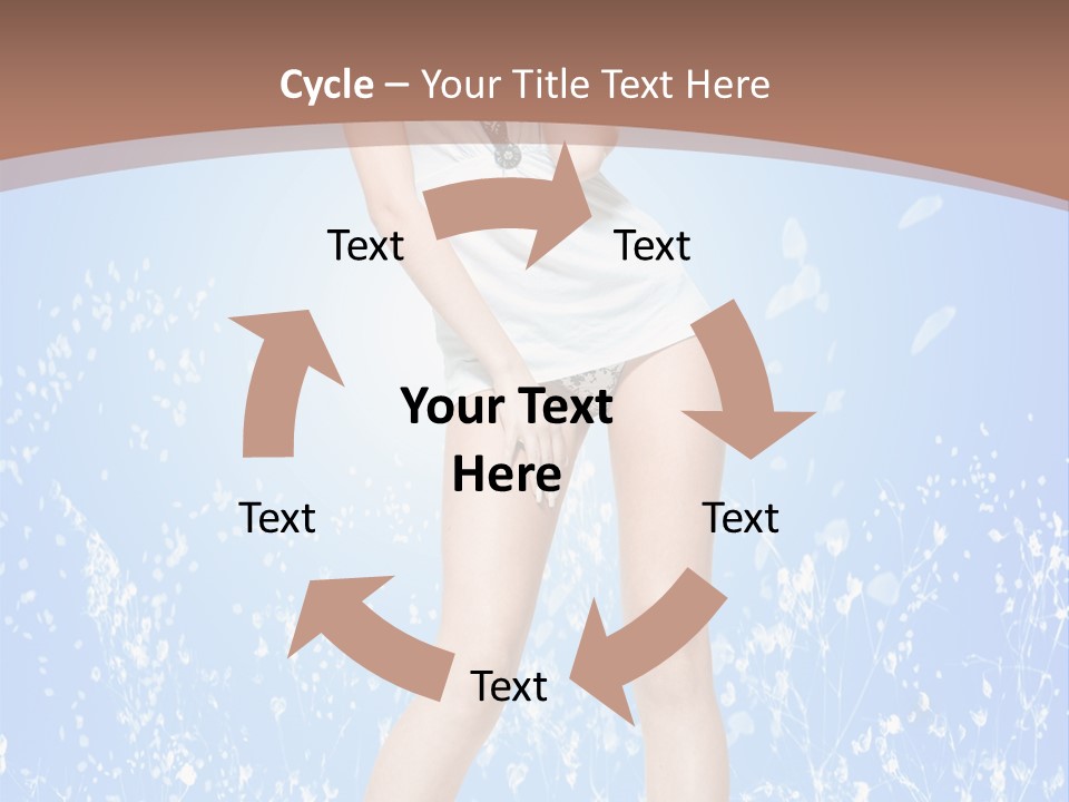 Female Underwear PowerPoint Template