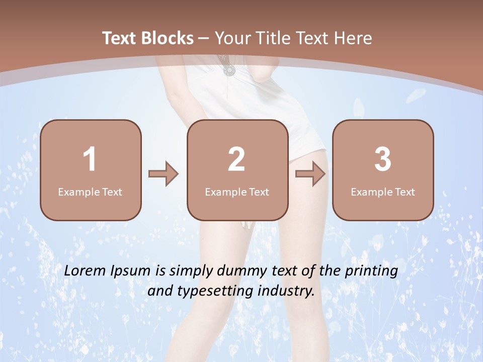 Female Underwear PowerPoint Template