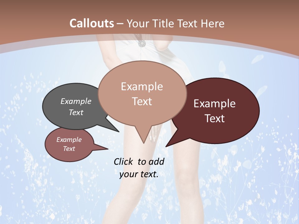 Female Underwear PowerPoint Template