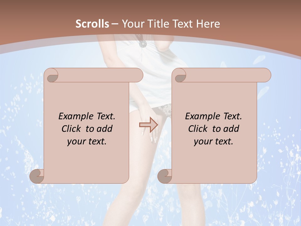 Female Underwear PowerPoint Template