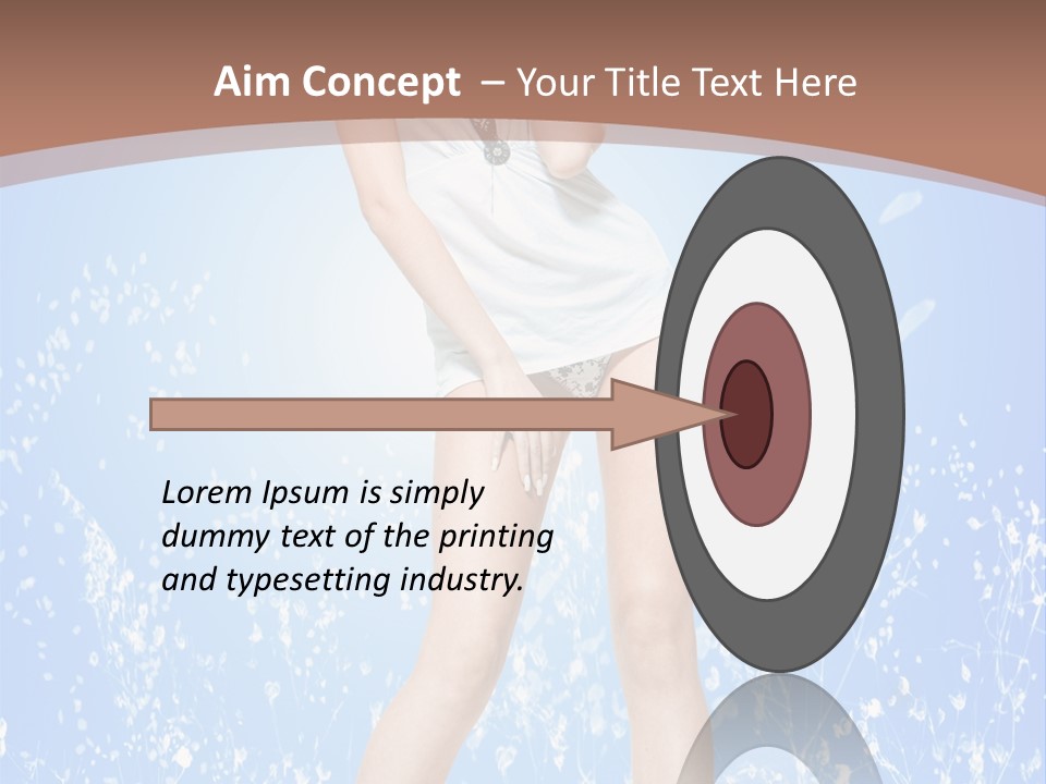 Female Underwear PowerPoint Template