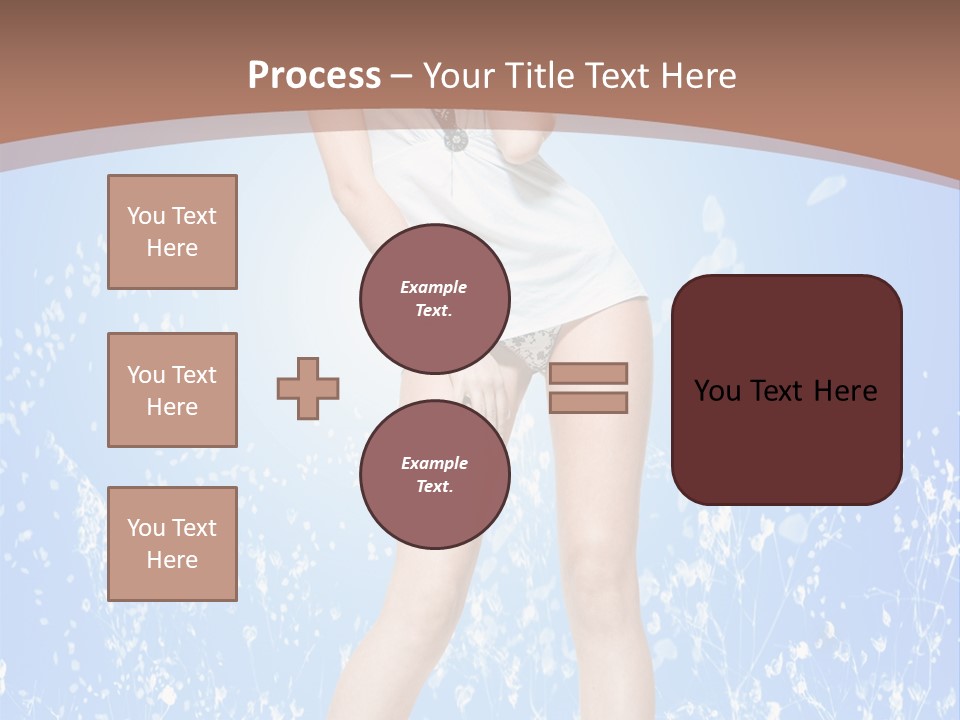 Female Underwear PowerPoint Template