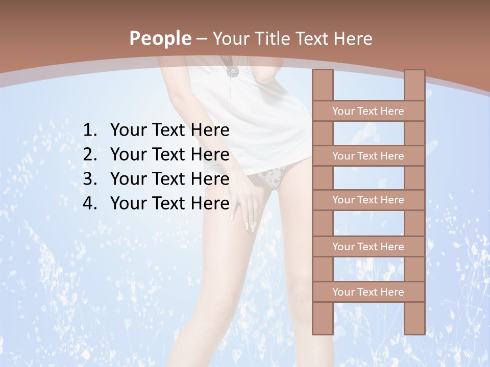 Female Underwear PowerPoint Template