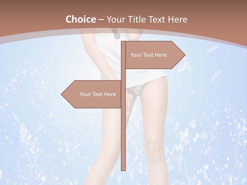 Female Underwear PowerPoint Template