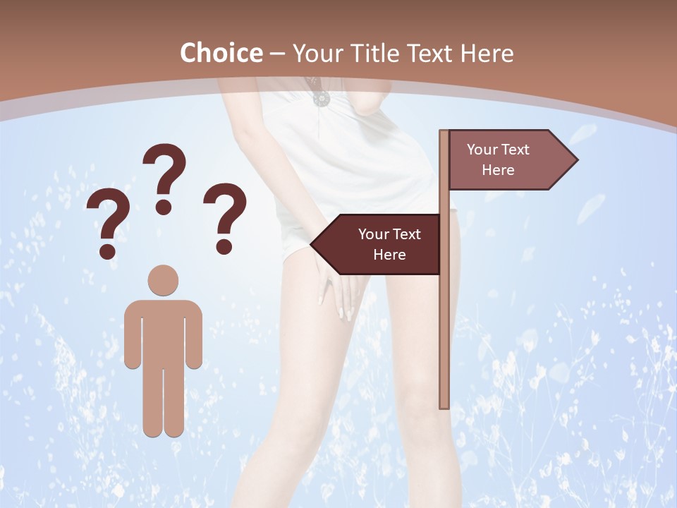 Female Underwear PowerPoint Template